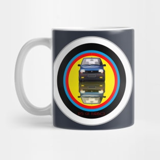 Renault 5 GT Turbo on target Mug